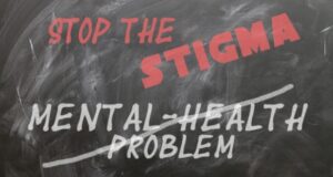 This picture depicts that mental health is not a problem, but is seen as such due to negative connotations surrounding the topic. Many suffer from mental health disorders that can be treated.