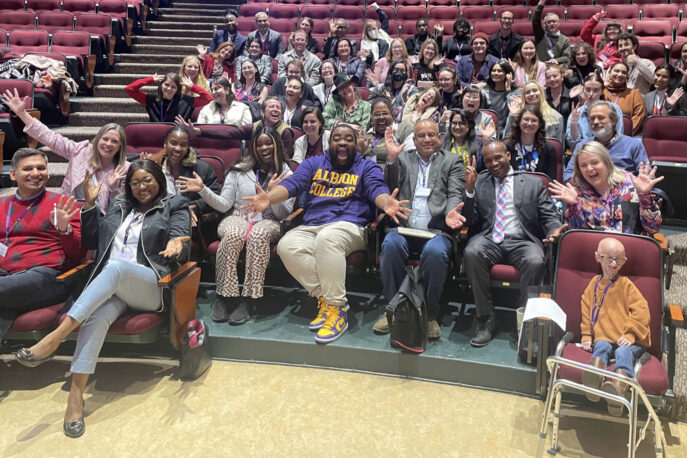 Large group image of participants at the conference.